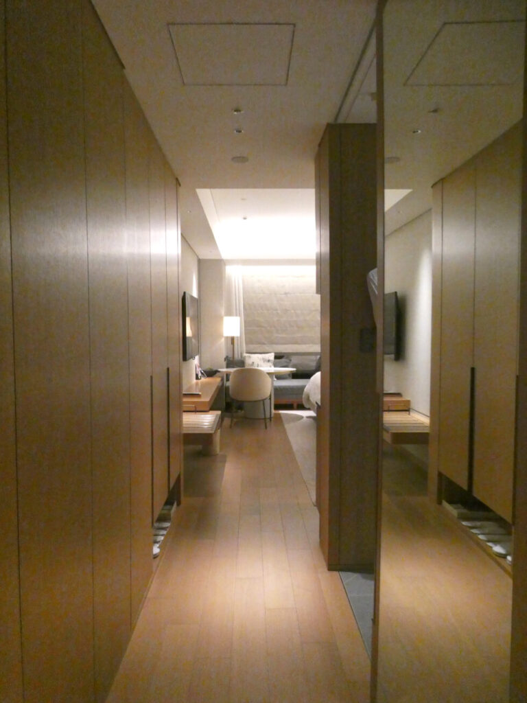 お部屋、入り口から見た様子。